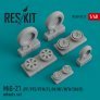 1/48 MiG-21 PF/PFS/FL/M/MF/MFN wheels set