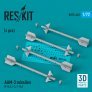 1/72 AAM-3 missiles 4 pcs F-4EJ, F-2, F-15J