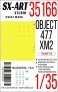 1/35 Paint mask Object 477 XM2 for Trumpeter