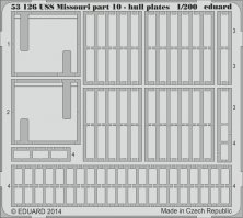 1/200 USS Missouri part 10 hull plates (TRUMP) 1/200 USS Missouri part 10 hull plates (TRUMP)