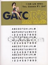 1/48 US WWII Tail Codes 24" part 1 1/48 US WWII Tail Codes 24" part 1