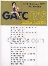 1/48 German WWII Tail Codes 1/48 German WWII Tail Codes