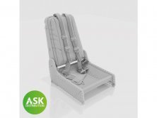 1/32 Messerschmitt P.1101 seat with seat belts 1/32 Messerschmitt P.1101 seat with seat belts