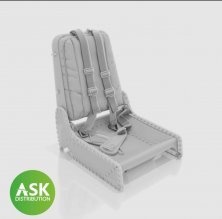 1/48 Messerschmitt Me-262A-1a seat with seat belts 1/48 Messerschmitt Me-262A-1a seat with seat belts