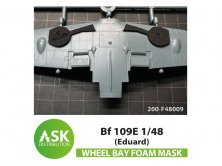 1/48 Messerschmitt Bf 109E Foam flexible wheel bays mask 1/48 Messerschmitt Bf 109E Foam flexible wheel bays mask