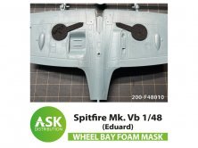 1/48 Supermarine Spitfire Mk.Vb Foam flexible wheel bays mask 1/48 Supermarine Spitfire Mk.Vb Foam flexible wheel bays mask