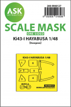 1/48 Nakajima Ki-43-I one-sided self adhesive masks 1/48 Nakajima Ki-43-I one-sided self adhesive masks