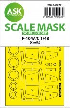 1/48 Lockheed F-104A/C Starfighter double-sided mask 1/48 Lockheed F-104A/C Starfighter double-sided mask