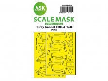Art Scale Masque Canopy Fairey Gannet COD.4 1/48 Art Scale Masque Canopy Fairey Gannet COD.4 1/48
