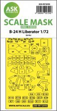 1/72 Consolidated B-24H Liberator paint mask 1/72 Consolidated B-24H Liberator paint mask