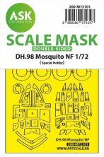 1/72 De Havilland DH.98 Mosquito Nf Mk.30 double-sided mask 1/72 De Havilland DH.98 Mosquito Nf Mk.30 double-sided mask