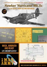 1/24 Hawker Hurricane Mk.IIC high definition airbrush masks for 1/24 Hawker Hurricane Mk.IIC high definition airbrush masks for