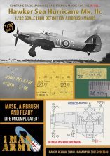 1/32 Hawker Sea Hurricane Mk Iic high definition mask 1/32 Hawker Sea Hurricane Mk Iic high definition mask