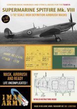 1/32 Supermarine Spitfire Mk.VIII high definition stencilling 1/32 Supermarine Spitfire Mk.VIII high definition stencilling