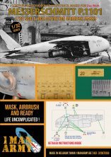 1/32 Messerschmitt P.1101 paint mask for Das Werk 1/32 Messerschmitt P.1101 paint mask for Das Werk