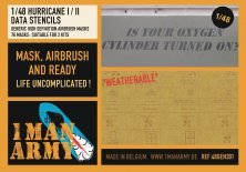 1/48 Hawker Hurricane Mk.I/Mk.IIB/Mk.IIC Data Stencils 1/48 Hawker Hurricane Mk.I/Mk.IIB/Mk.IIC Data Stencils