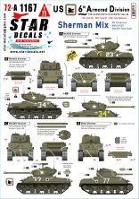 1/72 US 6th Armored Division Part 1. Sherman Mix 1/72 US 6th Armored Division Part 1. Sherman Mix