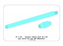 1/35 Barrel 128mm KwK 44 L/55 for Typ 204 Mauschen Maus V2 1/35 Barrel 128mm KwK 44 L/55 for Typ 204 Mauschen Maus V2