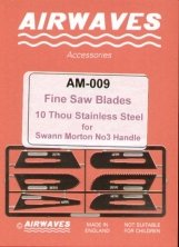 Fine razor saw blade Set No.2. 6 different blades Fine razor saw blade Set No.2. 6 different blades