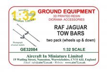 1/32 Sepecat Jaguar tow bars-wheels up & down 1/32 Sepecat Jaguar tow bars-wheels up & down