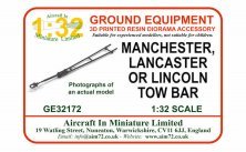 1/32 Avro Lancaster Tow Bar for Border Models and Hong Kong 1/32 Avro Lancaster Tow Bar for Border Models and Hong Kong