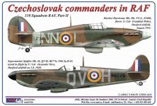1/32 Czechoslovak commanders in RAF, Decals & national insignia 1/32 Czechoslovak commanders in RAF, Decals & national insignia