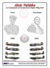 1/72 Decal A.Vasatko CZ Fighter Wing RAF 1/72 Decal A.Vasatko CZ Fighter Wing RAF