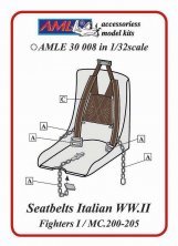 1/32 Macchi C.200-C.205 -Seat Belts Italian WW.II 1/32 Macchi C.200-C.205 -Seat Belts Italian WW.II