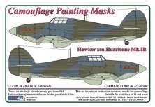 1/48 Hawker Sea Hurricane Mk.IB camouflage pattern paint mask 1/48 Hawker Sea Hurricane Mk.IB camouflage pattern paint mask