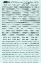 Aviaeology Déc. RAF FAA Sériaux Avions 1/48 Noir Aviaeology Déc. RAF FAA Sériaux Avions 1/48 Noir