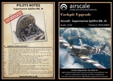 1/24 Supermarine Spitfire Mk.lXc Cockpit upgrade set 1/24 Supermarine Spitfire Mk.lXc Cockpit upgrade set