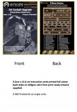 Airscale 1/48 Instrumentation Cockpit Verrières Sièges Éjec. Airscale 1/48 Instrumentation Cockpit Verrières Sièges Éjec.