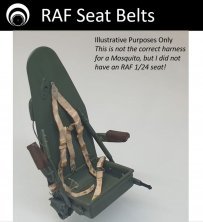 Airscale Ceintures RAF WWII Sutton Harness 1/24 Airscale Ceintures RAF WWII Sutton Harness 1/24