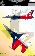 Aztec 1/48 F-16C USAF Venomous Vipers 4 Lone Star State Aztec 1/48 F-16C USAF Venomous Vipers 4 Lone Star State