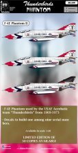 1/48 Thunderbirds team McDonnell F-4E Phantom decals 1/48 Thunderbirds team McDonnell F-4E Phantom decals