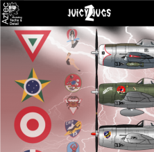 Décalcomanies 1/72 P-47D Thunderbolt Juicy Jugs 2 Décalcomanies 1/72 P-47D Thunderbolt Juicy Jugs 2