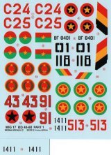Berna Decals 1/48 MiG-17 Forces Aériennes Africaines Berna Decals 1/48 MiG-17 Forces Aériennes Africaines