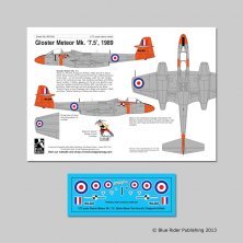 Blue Rider 1/72 Gloster Meteor F.8 WL419 Essais Siège Éjectable Blue Rider 1/72 Gloster Meteor F.8 WL419 Essais Siège Éjectable
