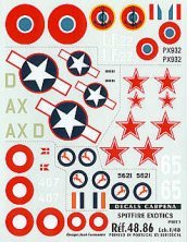 Colorado 1/48 Décals Spitfire Partie 5 - 5 appareils Colorado 1/48 Décals Spitfire Partie 5 - 5 appareils