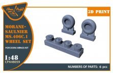 Ensemble roues Morane-Saulnier 1/48 Dora Wings Ensemble roues Morane-Saulnier 1/48 Dora Wings