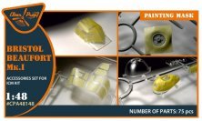Masque de peinture Beaufort Mk.IA 1/48 pour ICM Masque de peinture Beaufort Mk.IA 1/48 pour ICM