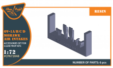 1/72 North-American/Rockwell OV-1 Mohawk air intakes 1/72 North-American/Rockwell OV-1 Mohawk air intakes