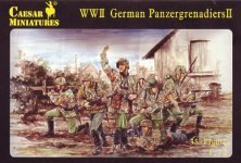 Caesar Miniatures Panzergrenadiers Allemands WWII Set 2 1/72 Caesar Miniatures Panzergrenadiers Allemands WWII Set 2 1/72