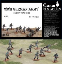 Caesar Miniatures Infanterie Allemande WWII Combat Team 1 1/72 Caesar Miniatures Infanterie Allemande WWII Combat Team 1 1/72