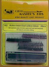 CMK Rivets Tête Ronde 0,8mm x60 1/35 + Foret et Gabarit CMK Rivets Tête Ronde 0,8mm x60 1/35 + Foret et Gabarit