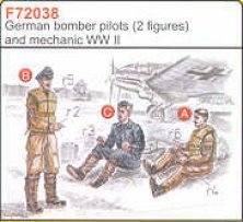 CMK 1/72 3 Pilotes Bombardiers Allemands WWII CMK 1/72 3 Pilotes Bombardiers Allemands WWII