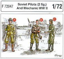 CMK 1/72 2 Pilotes Soviétiques WWII + Mécanicien CMK 1/72 2 Pilotes Soviétiques WWII + Mécanicien