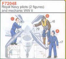 CMK 1/72 2 Pilotes Royal Navy WWII + Mécanicien CMK 1/72 2 Pilotes Royal Navy WWII + Mécanicien