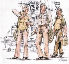 CMK Pilotes US Navy WWII 1/72 - Set de 3 figurines CMK Pilotes US Navy WWII 1/72 - Set de 3 figurines