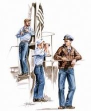 CMK Figurines Officiers USS Gato 1/72 pour Revell CMK Figurines Officiers USS Gato 1/72 pour Revell
